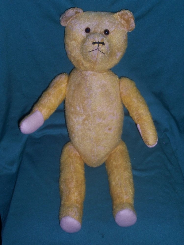 Gelber Teddybär nachher